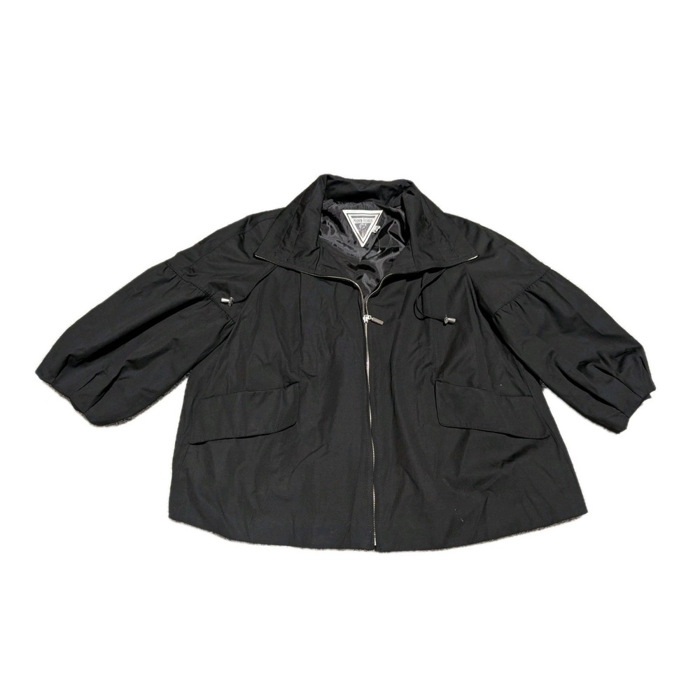 Vintage Marvin Richards NY Jacket Womens Large Black Full Zip Casual